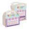 BLUE PANDA Donut Boxes with Handles for Donut Party Decorations - Spacious Sweets Boxes for Candy & Mini Pastries - Pack of 24, 6 x 3.3 x 3.6 in